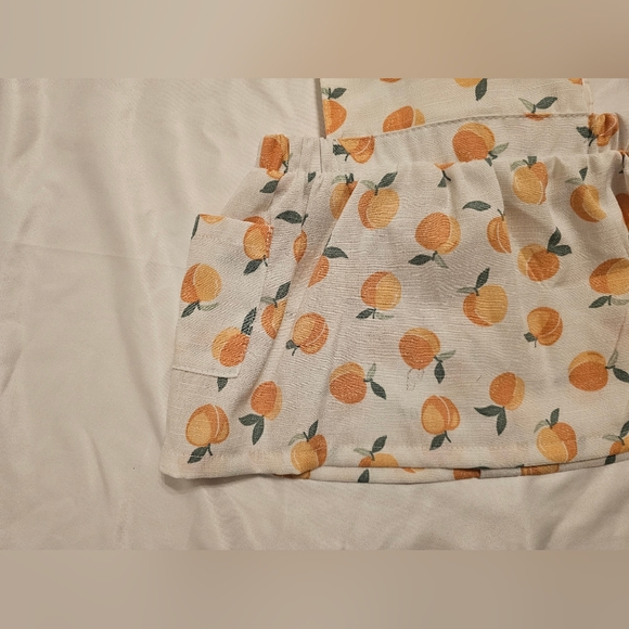 Adorable Baby Dress By Nicole Miller- Peach Fruit Design- Size 6/9 Month - Picture 6 of 9